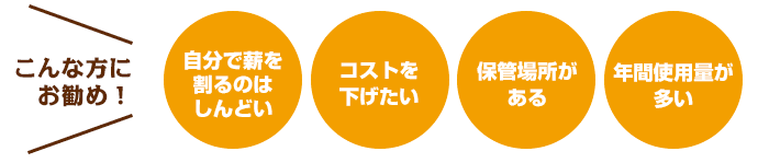 来シーズン薪(未乾燥)
